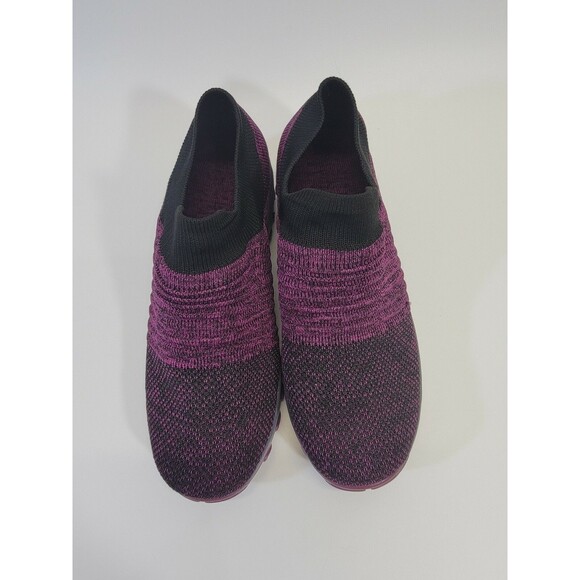 NANIYA‎ Women's Size 7.5 Black Purple Knit Top SlipOn Sneakers Shoes EUC - Picture 8 of 10